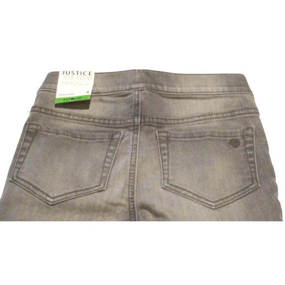 Justice Girls Repreve Gray Distressed Stretchy Denim Legging Jeans Size 8 - Picture 4 of 4